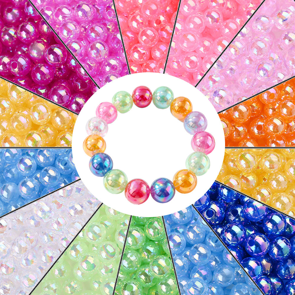 390/650/1300/2600pcs Acrylic Sparkling Spacer Beads