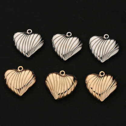 10PCS Gold & Silver CCB Love Pendant Set
