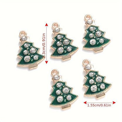 Mixed Metal Christmas Pendants