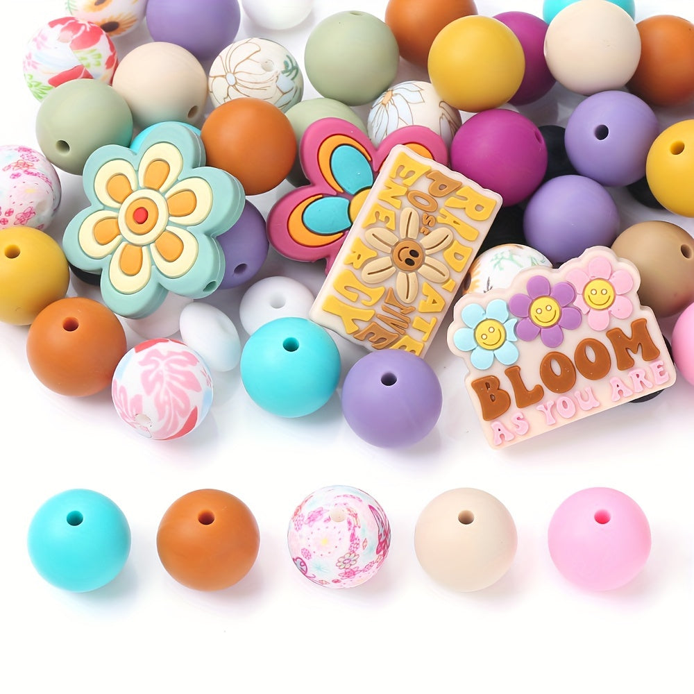 Flower Silicone Spacer Beads