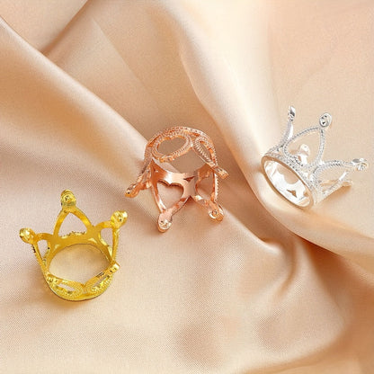 Vintage Crown Alloy Spacer Beads
