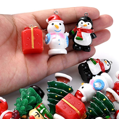 Festive 3D Resin Pendant Set