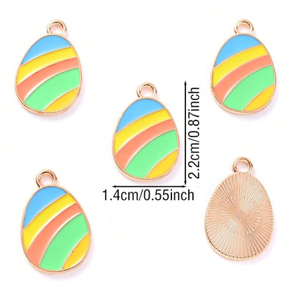 Easter Egg Alloy Pendants