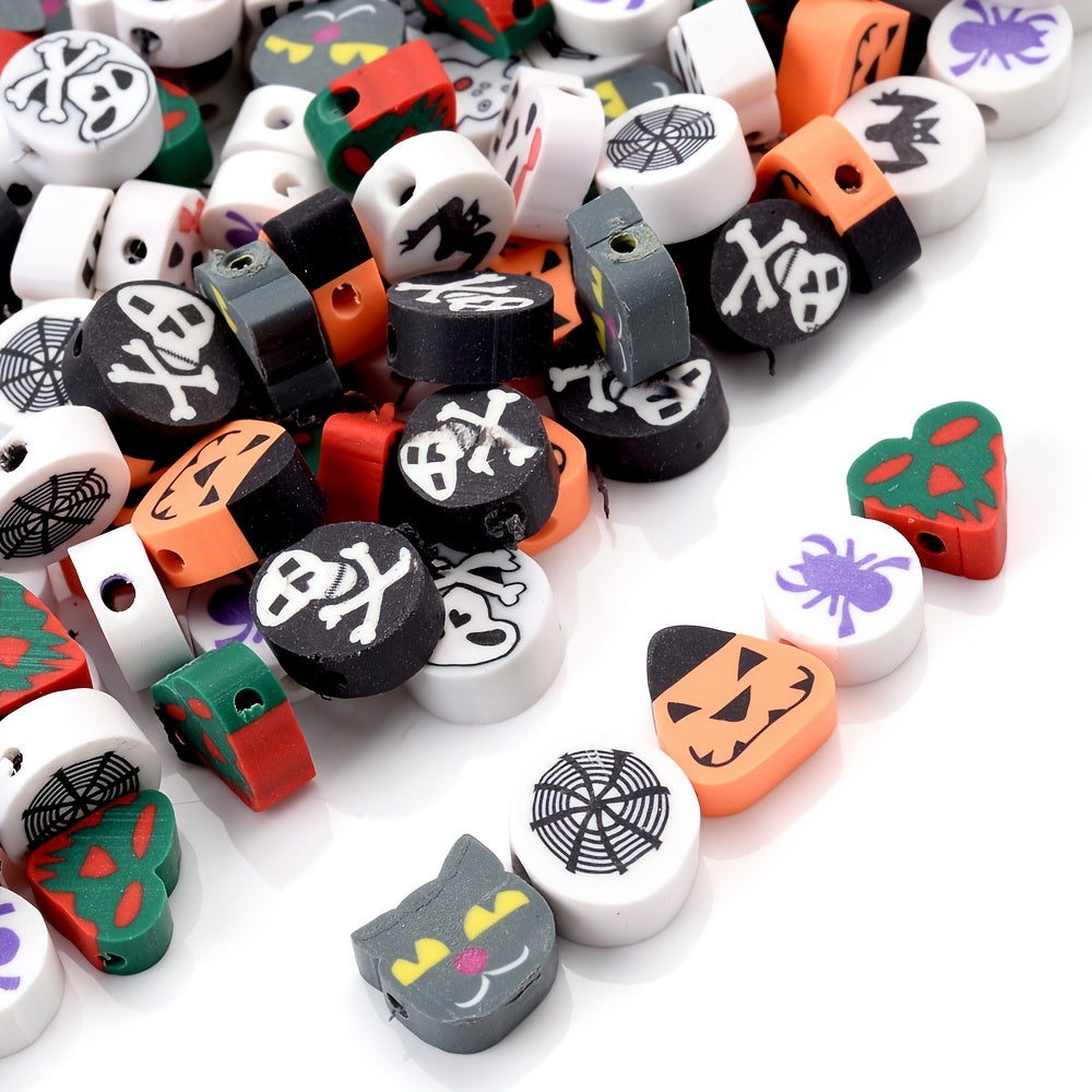 Halloween Polymer Clay Beads Set
