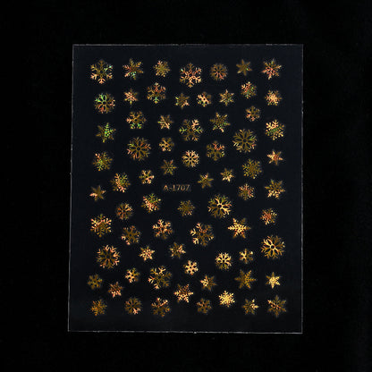 Gold Pattern Manicure Stickers