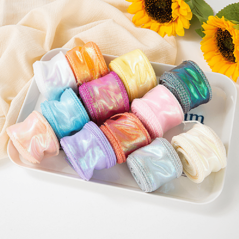 10-Yard 4 cm Iridescent Fishtail Organza Ribbon