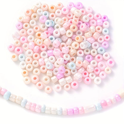 50G 3mm Candy Color Glass Seed Bead Set