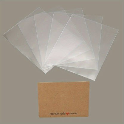 200PCS Handmade Jewelry Packaging Set with Clear Bags & Cards