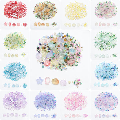 49g Ocean Series Glass Bead Assortment