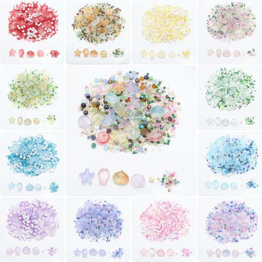 49g Ocean Series Glass Bead Assortment