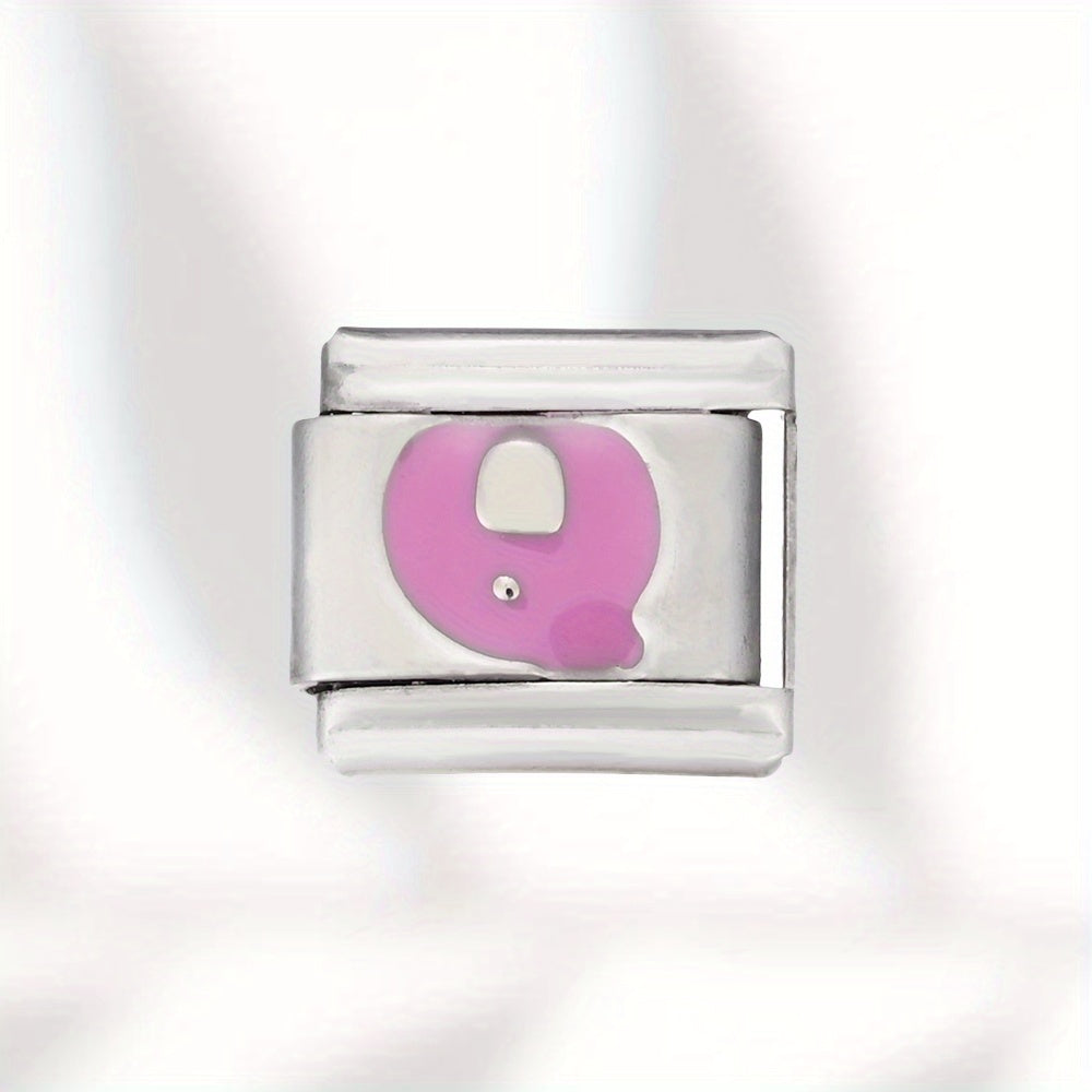 Colorful Stainless Steel Letter Bead