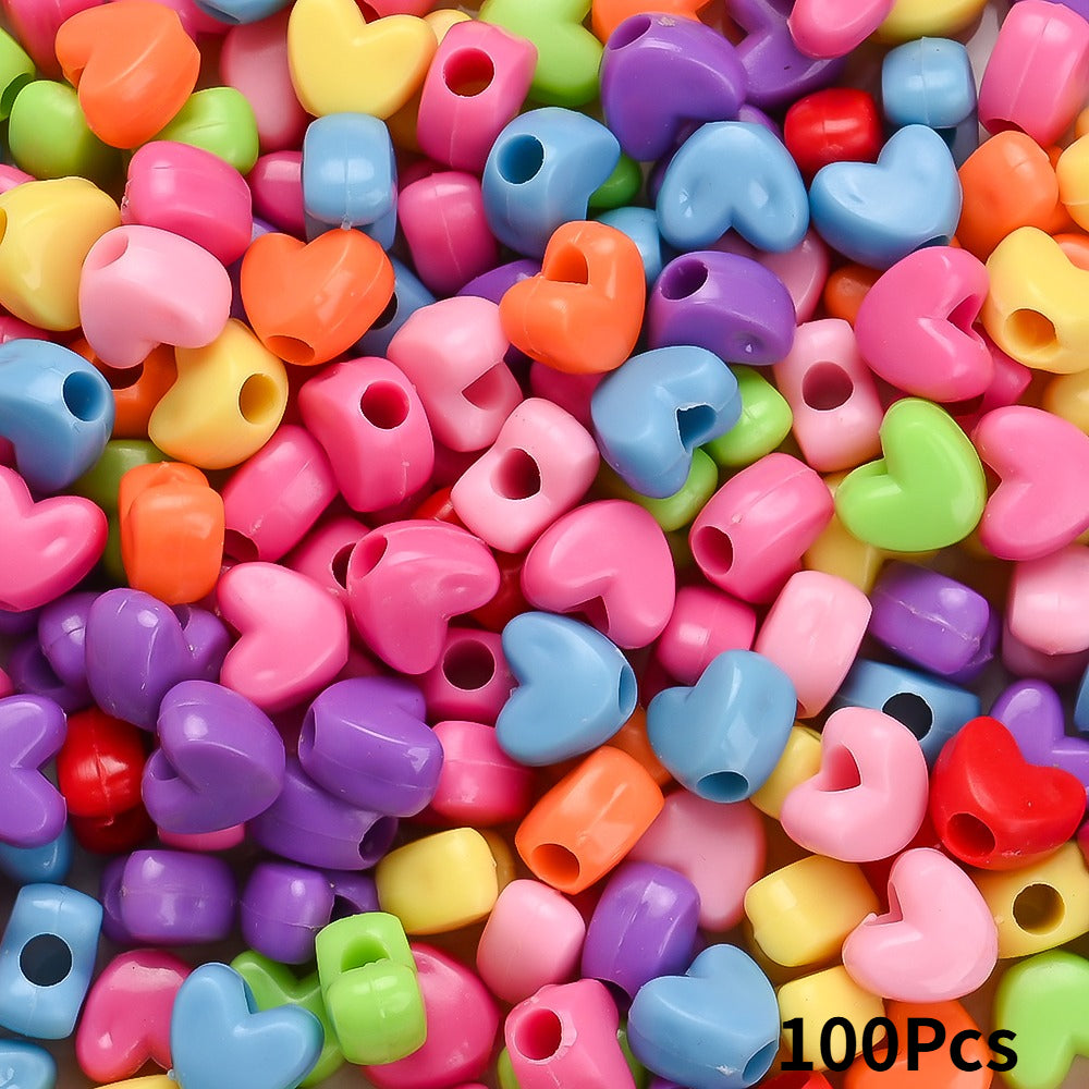 Mixed Heart Butterfly Acrylic Beads