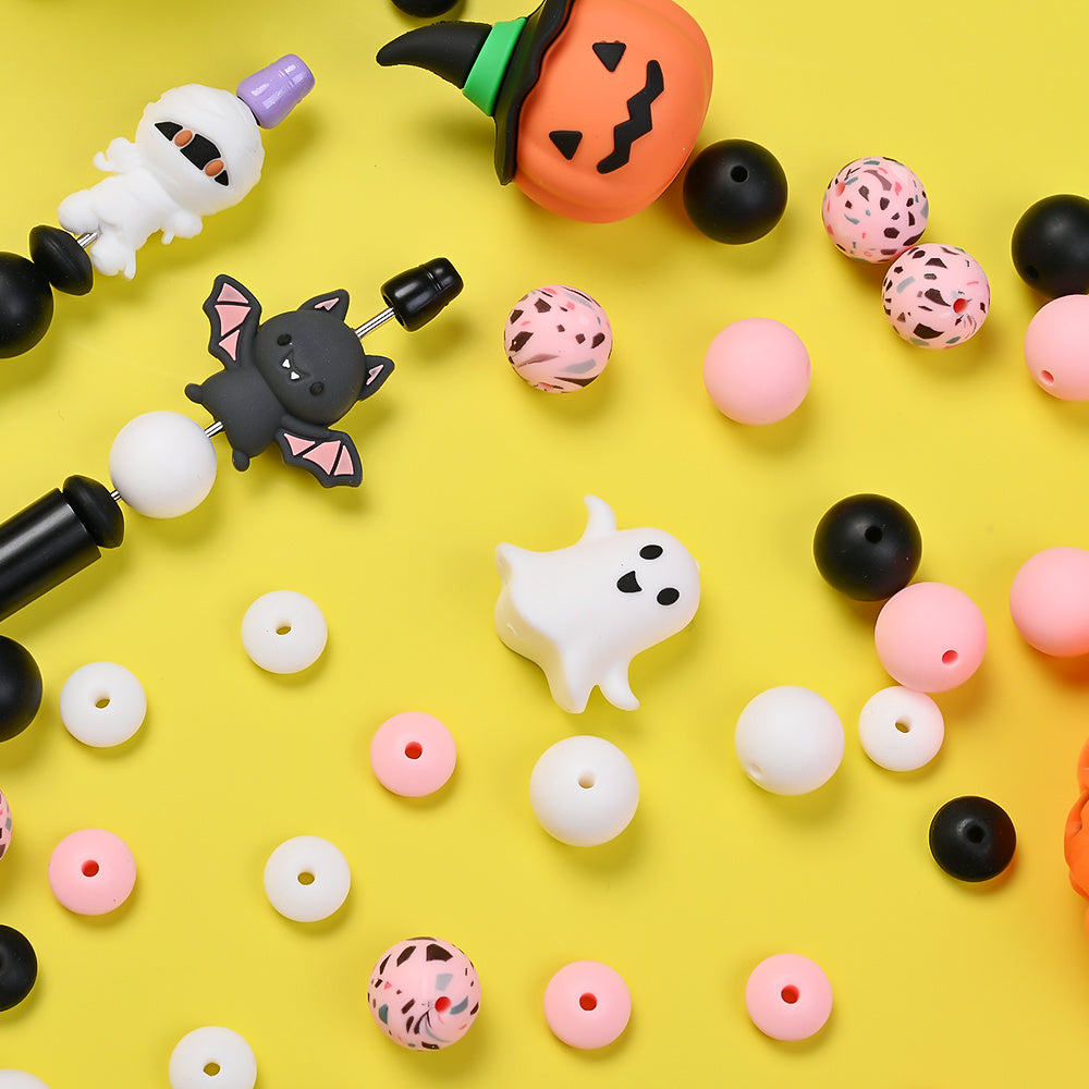 Halloween 3D Silicone Bead Set