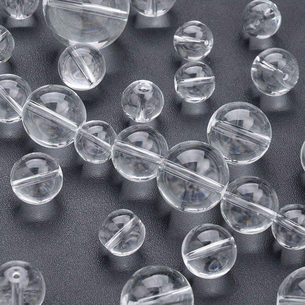 Clear Round Glass Beads