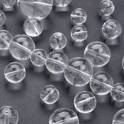 Clear Round Glass Beads