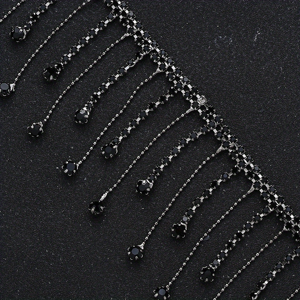 Rhinestone Tassel Chain