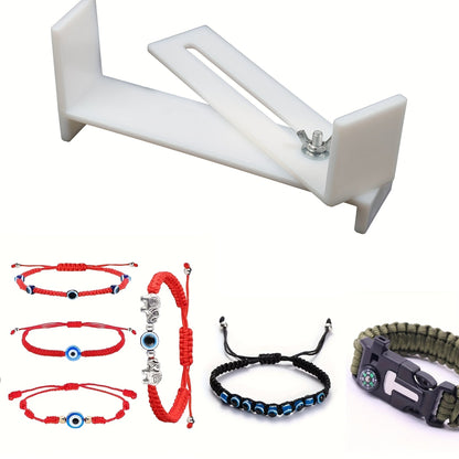 Adjustable Plastic Bracelet Making Tool with 2 Clips