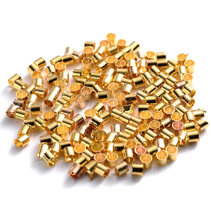 500pcs 1.5/2.0mm Multicolor Tube Crimp Beads