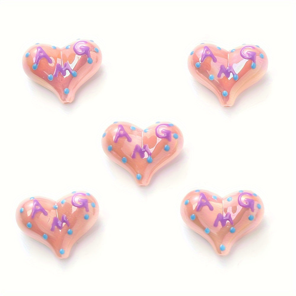 AB Love Letter Acrylic Beads