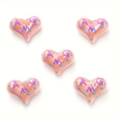 AB Love Letter Acrylic Beads