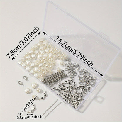 White Love Acrylic Beads Set