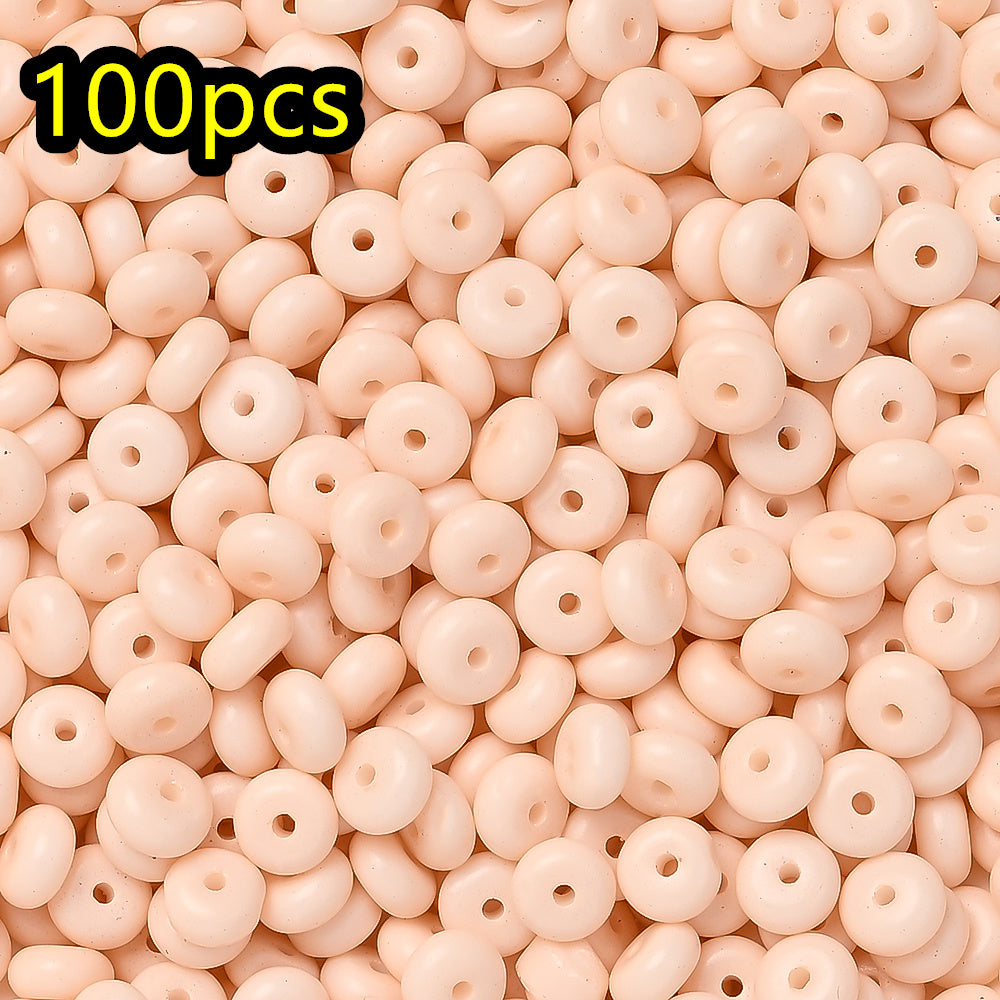 Macaron Glass Safety Buckle Beads