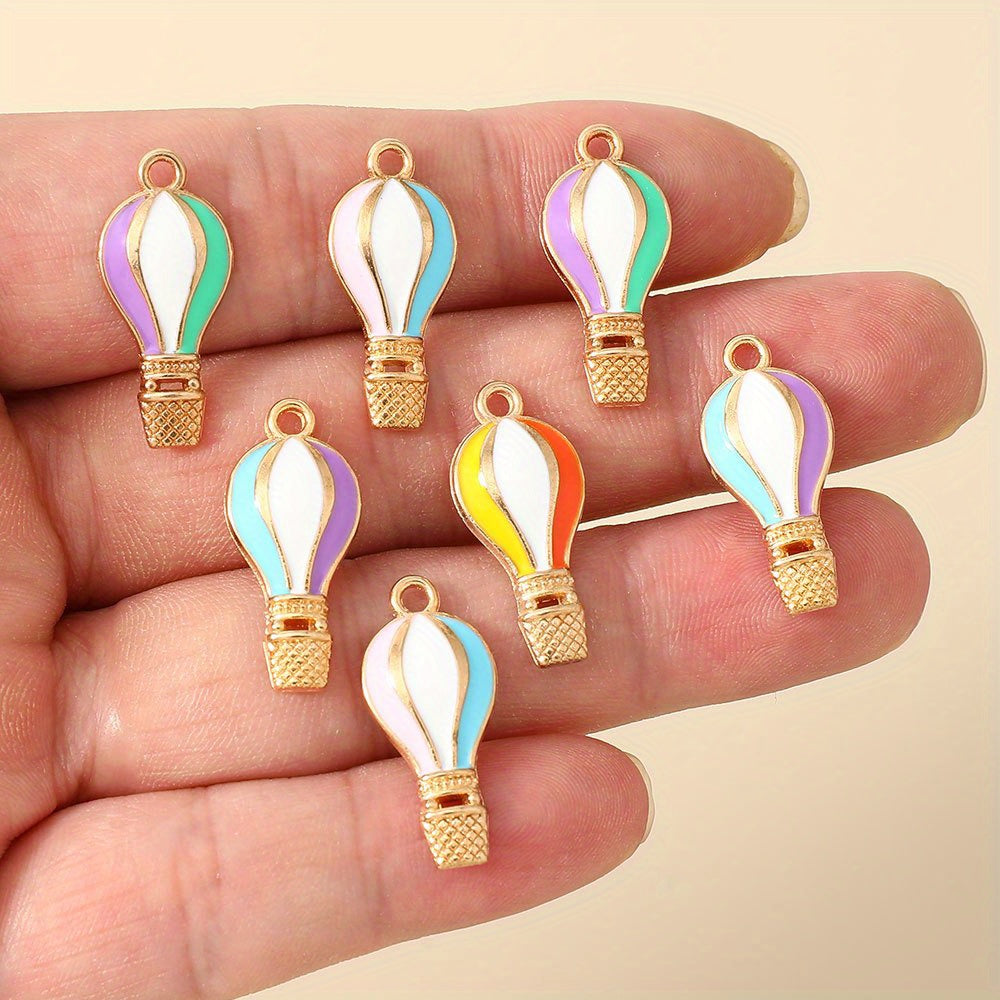Hot Air Balloon Drip Pendant Charms