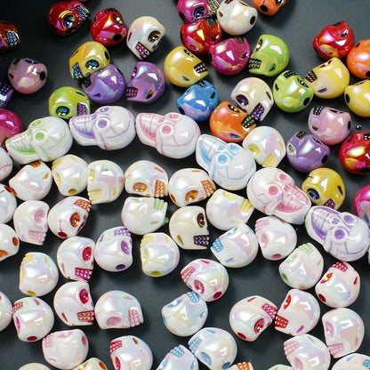 Skull Shaped Acrylic Beads