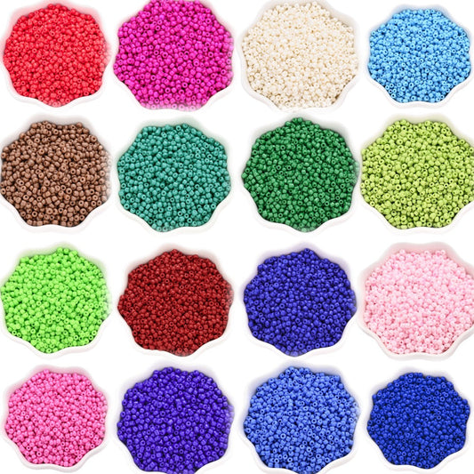 Glass Solid Color Rice Beads