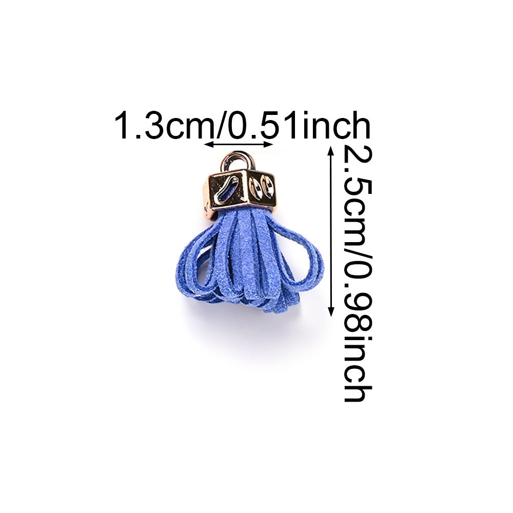 Fashion Mini Colorful Fringe with Golden Cap