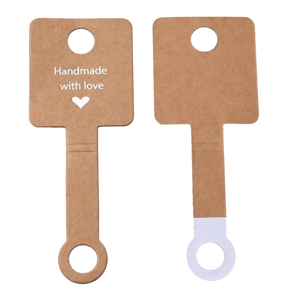 Kraft Paper Jewelry Display Cards