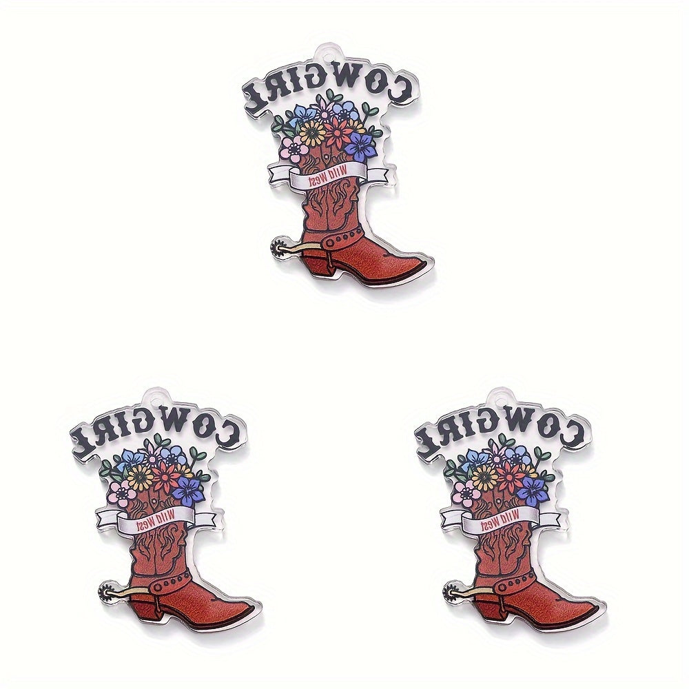 Cowboy Series Acrylic Charms
