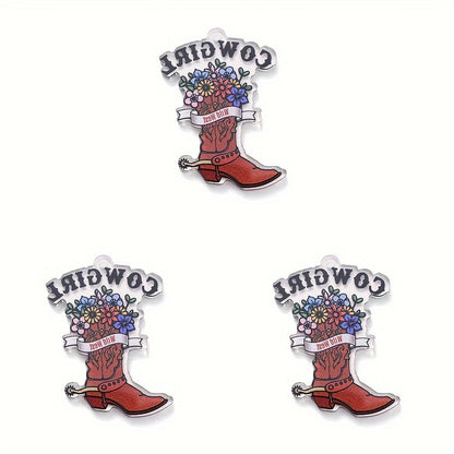 Cowboy Series Acrylic Charms