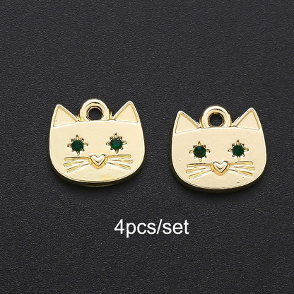 Cat Alloy Pendant Charms