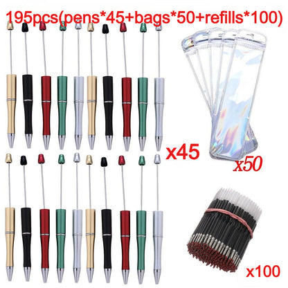 195PCS Beadable Ballpoint Pen Making Set