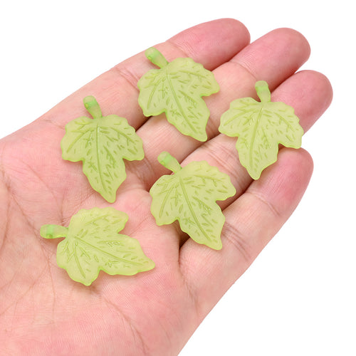 Acrylic Leaf Beads