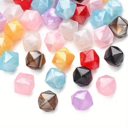 Irregular Shiny Acrylic Beads