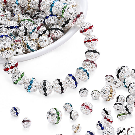 Colored Diamond Alloy Beads