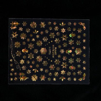Gold Pattern Manicure Stickers