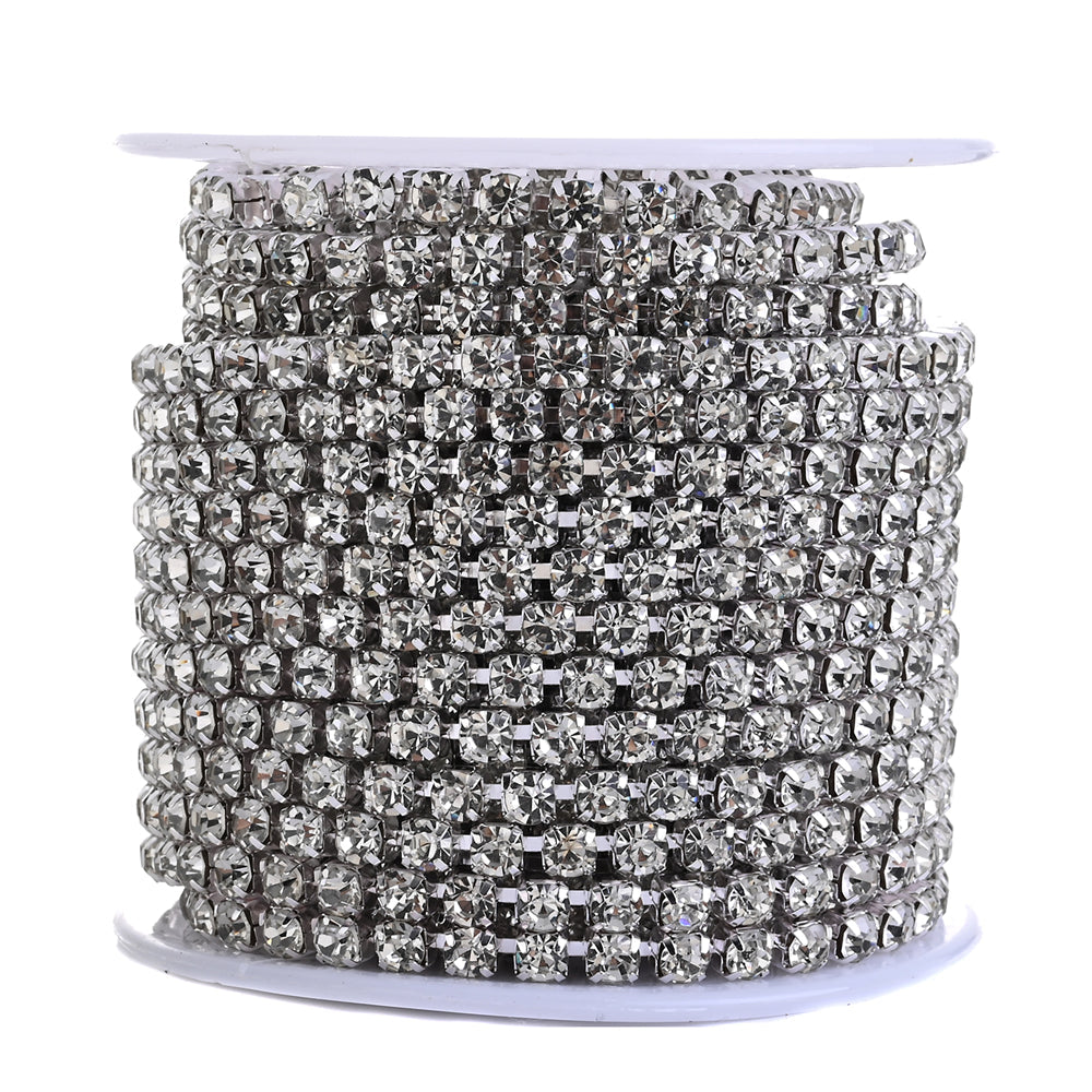 1 Roll 10 Yards Sparkling Rhinestone Chain Trim