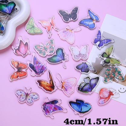 Colorful Butterfly Acrylic Flatback Embellishments