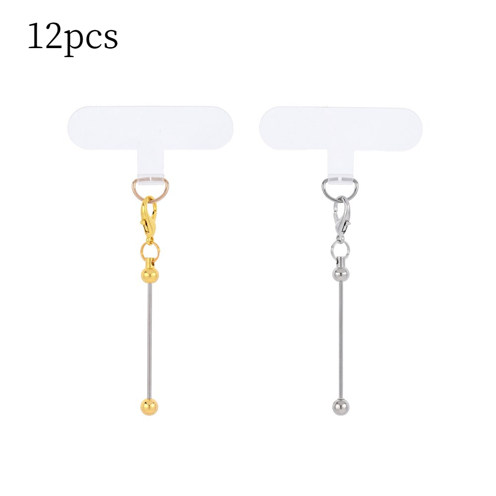Golden & Silvery Blank Phone Chain Set
