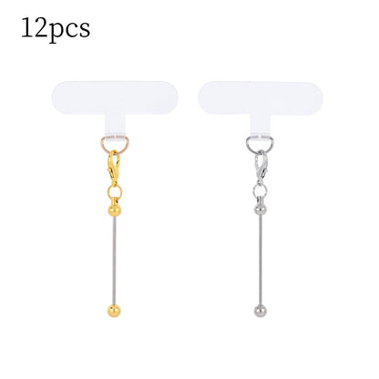 Golden & Silvery Blank Phone Chain Set