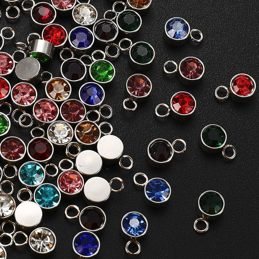 Birthstone Alloy Pendants