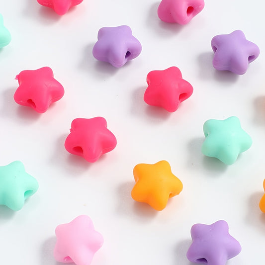 20pcs 13-16mm Mixed Color Silicone Heart Beads