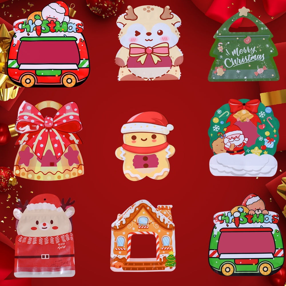 9/10-Piece Random Christmas Gift Bag Set