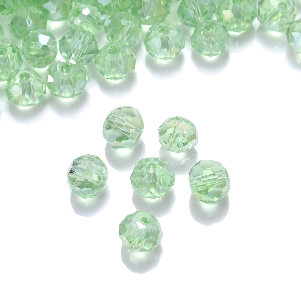 10mm Colored Cylindrical Glass Spacer Beads
