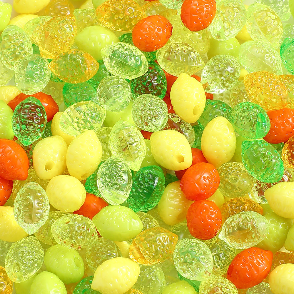 Frosted Macaron Acrylic Beads