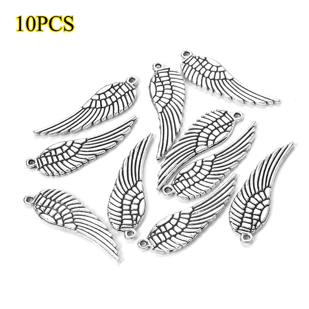 Vintage Alloy Wing Pendants