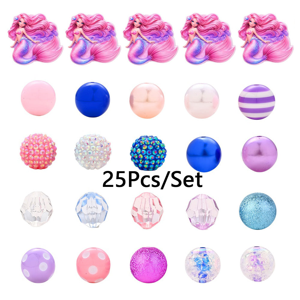 Pastel Mixed Bead & Charm Set
